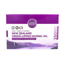 Load image into Gallery viewer, Lifespan Green Lipped Mussel Oil 25000mg, 90 Capsules