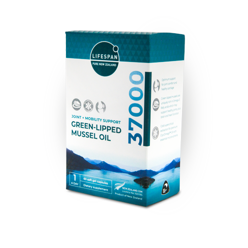 Lifespan Green Lipped Mussel Oil 37000mg, 60 Capsules